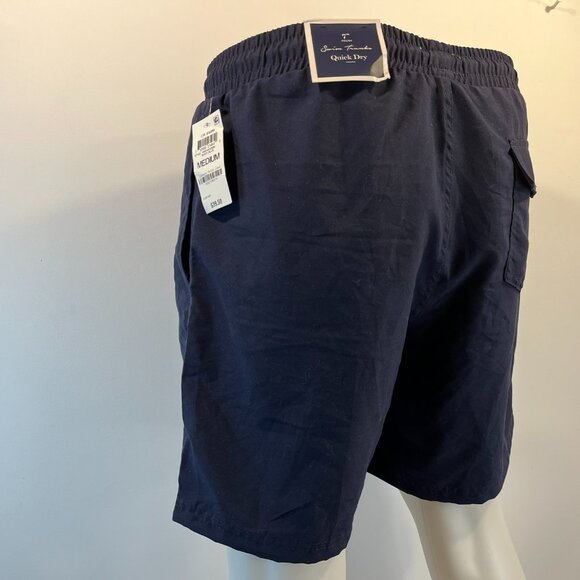Club Room Men's Navy Blue Quick-Dry Performance 7" Swim Shorts - Size Medium NWT - Picture 4 of 5
